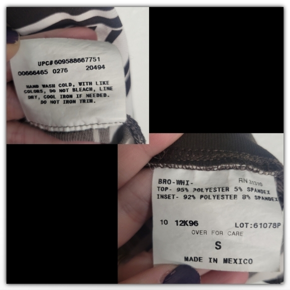 IZ Byer California faux wrap style top size small - Picture 5 of 5